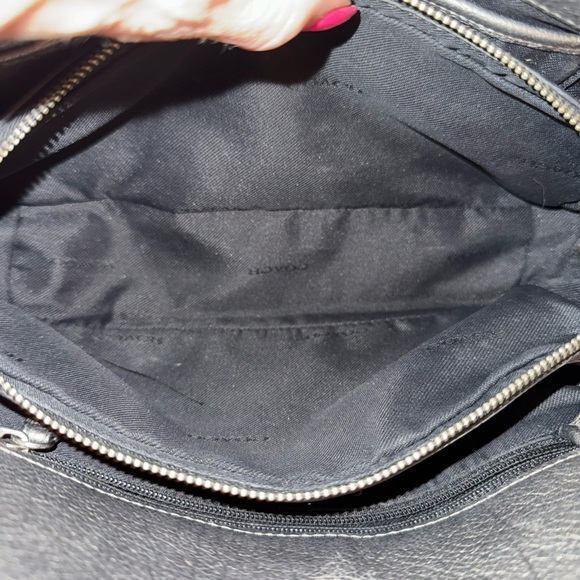 Coach Gun Metal Gray Leather Satchel - Picture 7 of 8